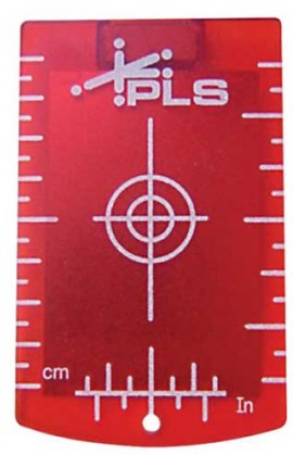 PLS PLS-307 Red Magnetic Laser Level Target-