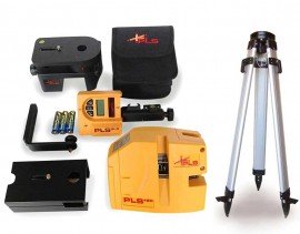 PLS 480 Red Kit with Laser Detector, Tripod &amp;amp; Grade Rod-