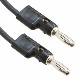 Pomona B-48-0 Stacking Banana Plug, 48" Black-