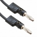 Pomona B-48-0 Stacking Banana Plug, 48" Black-