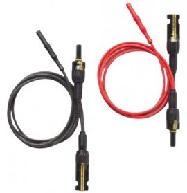 Pomona PVLEAD3 MC4 Solar Clamp Test Lead Set, 41 to 104&amp;deg;F, 20 A-
