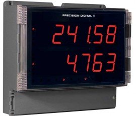 Precision Digital PD2-6400-7H0 Helios High-Voltage and Current Meter, 12 to 24VDC-