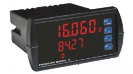Precision Digital PD6060-7H7 ProVu Dual Analog Input Process Digital Panel Meter with SunBright, 4 relays/4 to 20 mA-