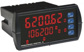 Precision Digital PD6200-7R0 ProVu Analog Input Flow Rate/Totalizer Digital Panel Meter, 1/8 DIN-