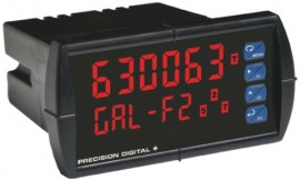 Precision Digital PD6300-7H7 ProVu Pulse Input Flow Rate/Totalizer Digital Panel Meter with SunBright display-