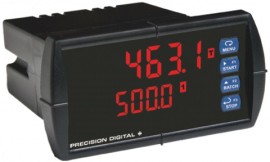 Precision Digital PD6310-6H5 ProVu Pulse Input Batch Controller Digital Panel Meter with SunBright display, 2 relays-