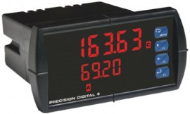 Precision Digital PD6363-6R0 ProVu Dual Pulse Input Flow Rate/Totalizer Digital Panel Meter-