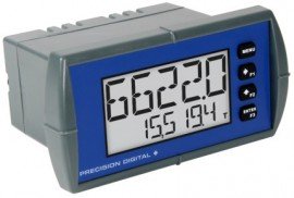 Precision Digital PD6626-L5N Loop-Powered Flow Rate/Totalizer Digital Panel Meter, 1/8 DIN-