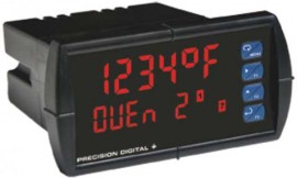 Precision Digital PD7000-7R7 ProVu 4-Relay Temperature Digital Panel Meter, 12 to 24VDC, 4 to 20mA Output-