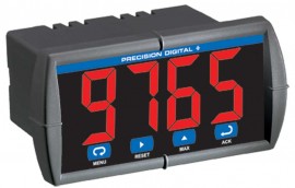 Precision Digital PD765-6X3-10 Trident Process and Temperature Digital Panel Meter with Large Display, 85 to 265VAC, 4 to 20mA Output-