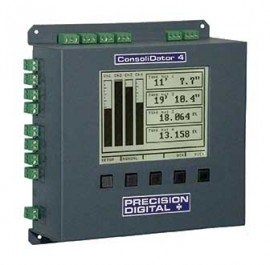 Precision Digital PD940-8K9-15 Wall-Mounted ConsoliDator Multi-Channel Controller, 8 Inputs-