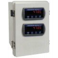 Precision Digital PDA2302 NEMA 4X Plastic Horizontal Enclosure for &amp;frac18; DIN digital panel meters, 2 cutouts-