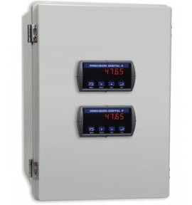 Precision Digital PDA2312 NEMA 4X Plastic Horizontal Enclosure for DIN digital panel meters, 2 cutouts-