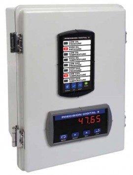 Precision Digital PDA2322 NEMA 4X Plastic Vertical Enclosure for _ DIN digital panel meters, 2 cutouts-