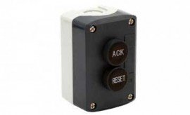 Precision Digital PDA2362-AR Plastic Control Station, black acknowledge and black reset buttons-