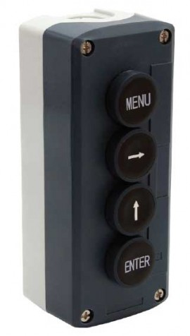 Precision Digital PDA2364-MRUE Plastic Control Station, 4 black buttons-