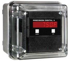 Precision Digital PDA2407 NEMA 4X Plastic Enclosure, 9.9 x 6.5 x 6.7in, 1 Cutout-