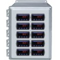 Precision Digital PDA2510 Plastic NEMA 4X Horizontal Enclosure, 17.7 x 14.4 x 7.1in, 10 Cutouts-