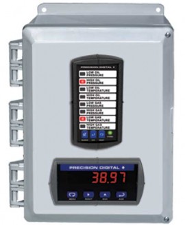 Precision Digital PDA2522 Dual Plastic NEMA 4X Enclosures, 11.7 x 8.4 x 5.1in, 2 Cutouts (1 C and 1 D)-