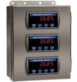 Precision Digital PDA2603-1 Stainless-Steel NEMA 4X Horizontal Enclosure, 11.5 x 8.9 x 4&amp;quot;, 1 cutout-