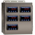 Precision Digital PDA2605 Stainless-Steel NEMA 4X Horizontal Enclosure, 13.5 x 12.9 x 6in, 5 Cutouts-