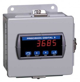 Precision Digital PDA2701 Steel NEMA 4 Horizontal Enclosure, 7.5 x 6.9 x 4in, 1 Cutout-