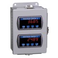 Precision Digital PDA2702 Steel NEMA 4 Horizontal Enclosure, 9.5 x 6.9 x 3.5in, 2 Cutouts-