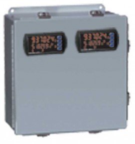 Precision Digital PDA2704-2 Steel NEMA 4 Horizontal Enclosure, 13.5 x 12.9 x 6in, 2 Cutouts-