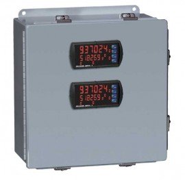 Precision Digital PDA2704-2C Steel NEMA 4 Horizontal Enclosure, 13.5 x 12.9 x 6in, 2 Cutouts-