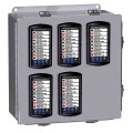 Precision Digital PDA2705-V Steel NEMA 4 Vertical Enclosure, 13.5 x 12.9 x 6in, 5 Cutouts-