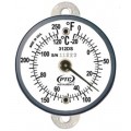 PTC Instruments 312DST1 Dual-Scale Tab Mount Thermometer, 0 to 250&amp;deg;F/-20 to 120&amp;deg;C-