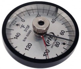 PTC Instruments 315FL Magnetic Surface Thermometer with ancillary hand, 0 to 150&amp;deg;F-