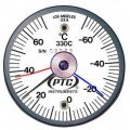 PTC Instruments 330CRRMM Magnetic Rail Thermometer with max-min hands, -70 to 70&amp;deg;C-