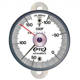 PTC Instruments 330FT1L Tab Mount Surface Thermometer with ancillary hand, -100 to 160&amp;deg;F-