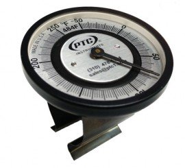 PTC Instruments 483FS Clip-On Pipe Thermometer, 0 to 150&amp;deg;F, small clip (0.75 to 0.88&amp;quot;)-