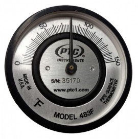 PTC Instruments 487F Pipe Surface Thermometer, 70 to 370&amp;deg;F-