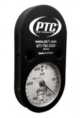 PTC Instruments 520-350F Cylindrical Tank Surface Thermometer, -20 to 160&amp;deg;F-
