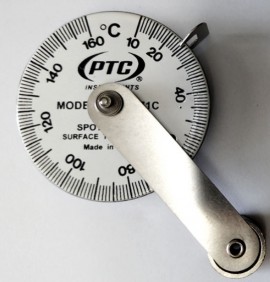 PTC Instruments 571CM Spot Check Thermometer with magnetic leaf spring, 10 to 160&amp;deg;C-