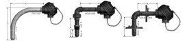 Pyromation K8A-12-24 Angle Thermocouple, 12&quot;-