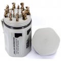 Qualtech DWD15J-CO-PC Drill Set, 15-pack, Cobalt-