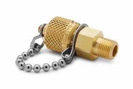 Ralston 020-0227 1/8" Male NPT x Male Quick Test Fitting with cap-