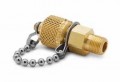Ralston 020-0227 1/8" Male NPT x Male Quick Test Fitting with cap-
