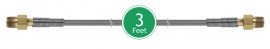 Ralston 1M1M-HOS-3ft Quick-Test Hose with &amp;frac18;&amp;quot; NPT brass hose ends, 3&#039;-