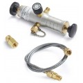 Ralston DP0V-2FBA Pneumatic Hand Pump, 125 psi, 0.25&quot; female NPT gauge adapter-