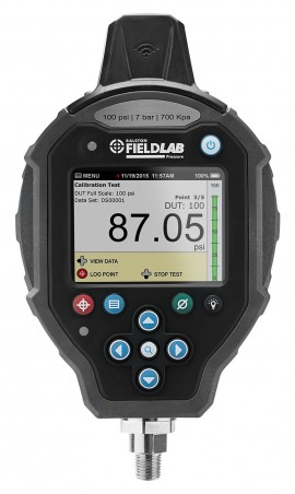 Ralston FLP1-GR-2M-W1 FieldLab Pressure Instrument with wireless module, 3,000 psi, 0.25&quot; male NPT bottom connection-