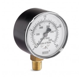 Ralston GAUG-0200I Analog Pressure Gauge, 0 to 200 inH2O-