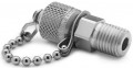 Ralston QTFT-2MS0 Quick-Test Fitting, &amp;frac14;&amp;quot; male NPT, stainless steel, 5000 psi-