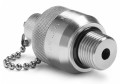 Ralston QTFT-4MS0-QD Stainless-Steel Connector with cap and chain, 0.5" male NPT Quick-Connect x male Quick-Test-