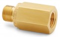 Ralston QTHA-1FB1 Female NPT x Male Quick-Test Adapter with check-valve, 0.13&quot;, brass-