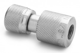 Ralston QTHA-1FSA-QD Female NPT Quick-Connect x Female Quick-Test Adapter, 0.13", stainless steel-